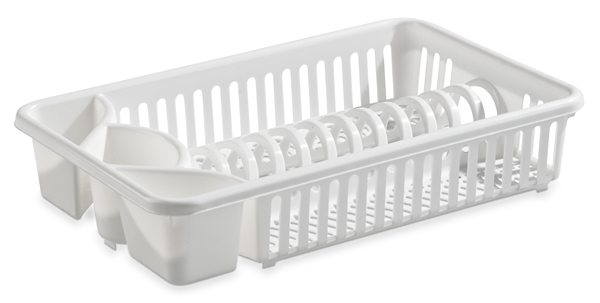 Diskställ plast m bestickkorg, 425x270x85mm PP - Nordiska