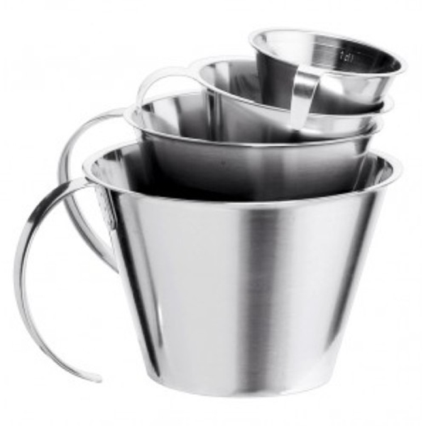 Mätmått rostfritt graderat, 0,5l m handtag - Jonas