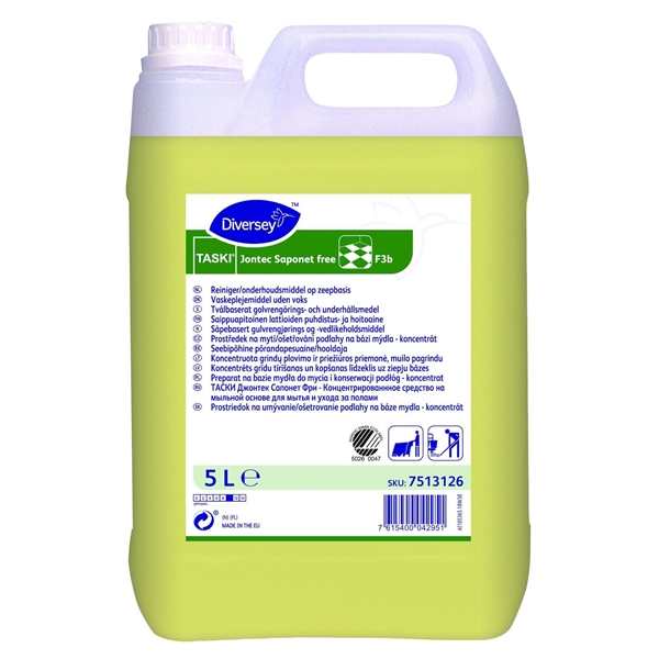 Rengöringsmedel grovrent såpa Saponet, 5L oparf högkonc pH=9,0 Svanen