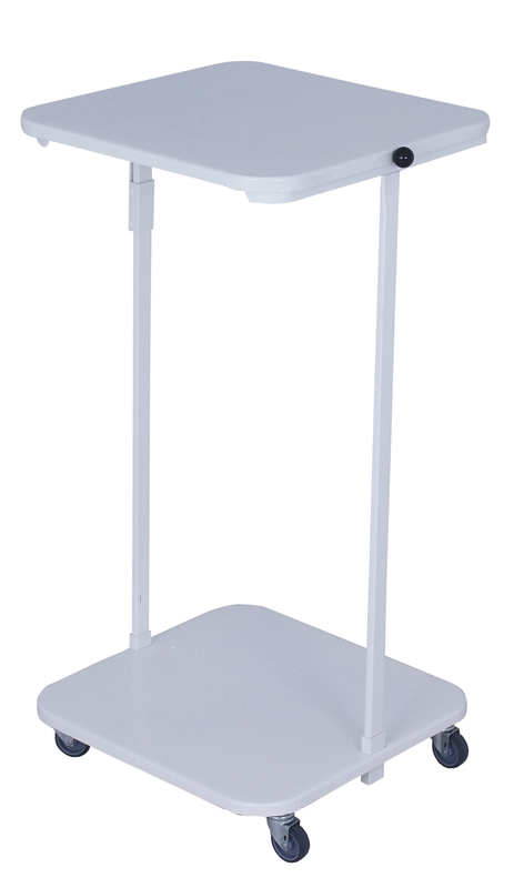 Säckhållare med hjul utan lock, 60L vit