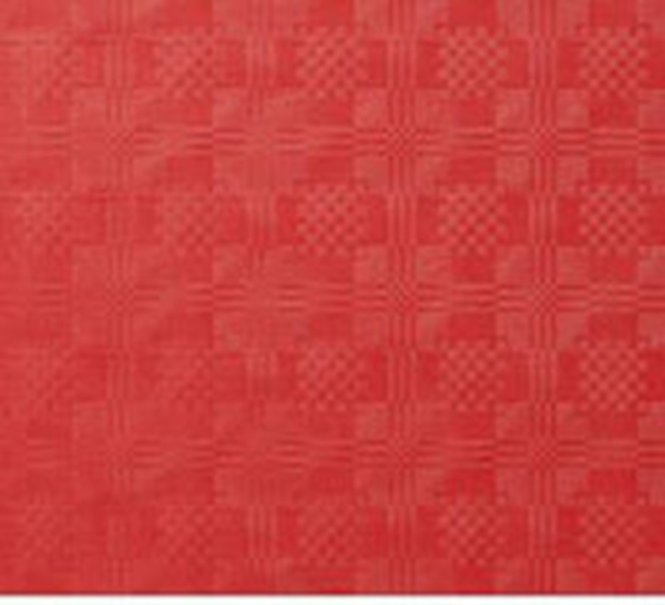 Bordsduk papper Damast, 1,2x8m röd rulle - Papstar