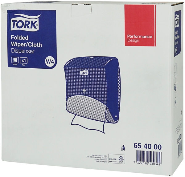 Dispenser Top-Pak W4, Tork Performance Vit/turkos - 4