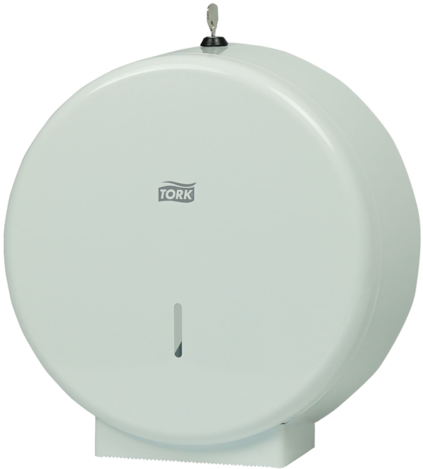 Dispenser toalettpapper T1, Tork Jumbo vit metall - 1