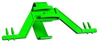 Urinpåshängare plast grön, för säng kantigarör grön plast