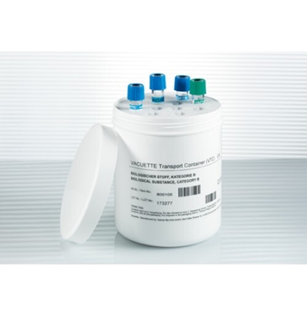 Transportbox VACUETTE, rund för 12 rör