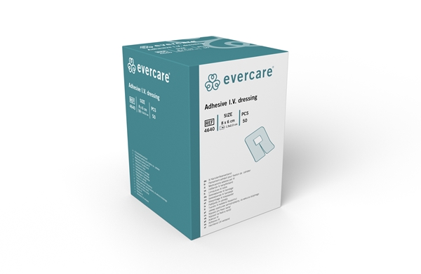 Venkateterförband nonwoven evercare, 6x8cm slits - evercare® - 3