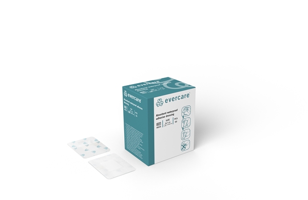 Absorberande häftande förband evercare duschbart, 5x7cm duschbar - evercare® - 1