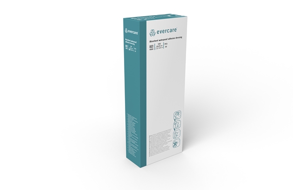 Absorberande häftande förband evercare duschbart, 10x30cm duschbar - evercare® - 2