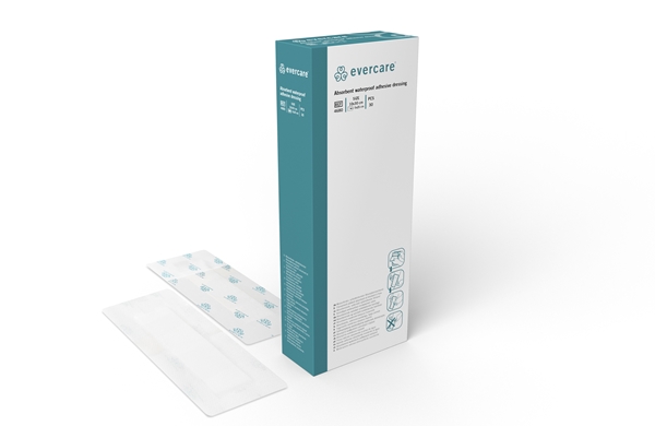 Absorberande häftande förband evercare duschbart, 10x30cm duschbar - evercare® - 1