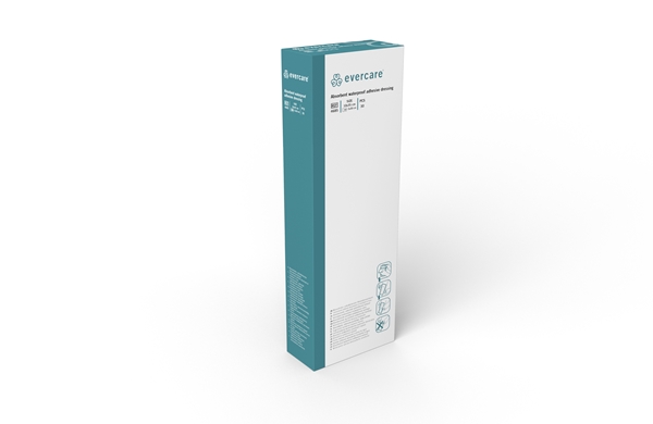 Absorberande häftande förband evercare duschbart, 10x35cm duschbar - evercare® - 2