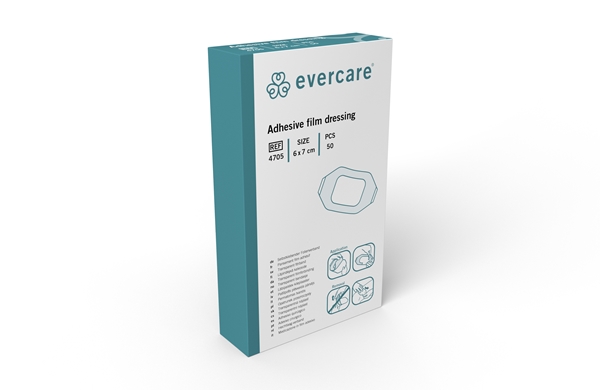 Sårfilm evercare, 6x7cm m ram - evercare® - 3