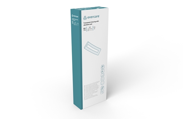 Sårfilm med dyna evercare, 10x35cm (dyna 5,5x30cm) - evercare® - 3
