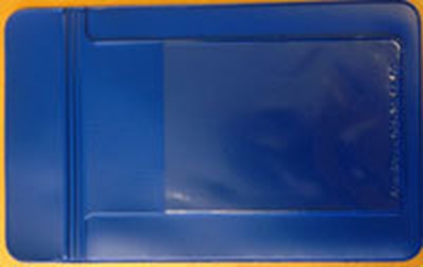 Pennficka plast Premium, Liggande namnetikett blå