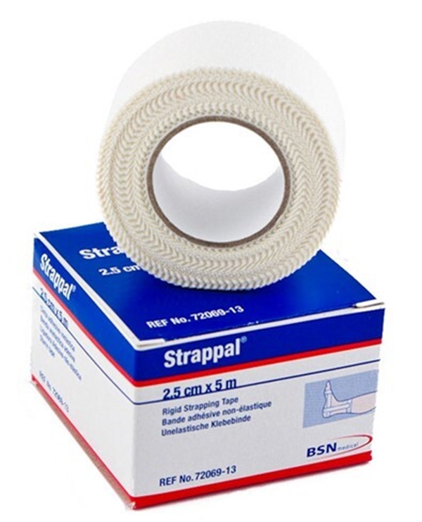Sporttejp Strappal, 2,5cmx10m vit - Strappal