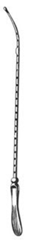 Sond uterus tysk Martin, 32cm formbar