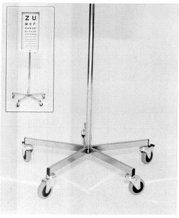 Rullstativ höj- och sänkbart, t GEPE belysningslåda