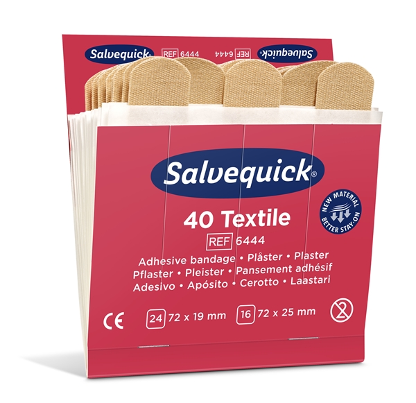 Plåster Salvequick refill, 40 Textile - Salvequick - 2