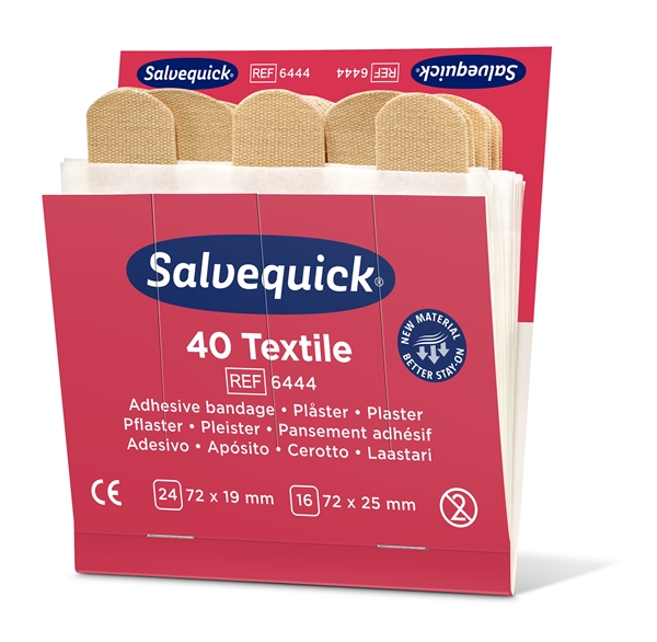 Plåster Salvequick refill, 40 Textile - Salvequick - 3