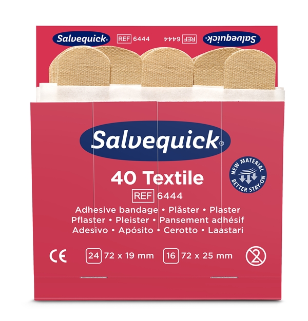 Plåster Salvequick refill, 40 Textile - Salvequick - 1