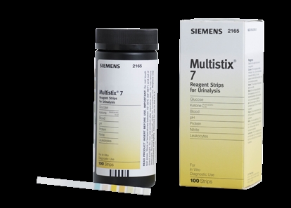Urinsticka Multistix-7, glu pro ery/hB pH nit leu ket