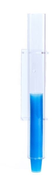 Dispenser för bred medicinbägare, med vägg- och vagnsfäste H=390