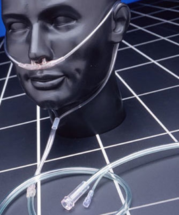 Syrgasgrimma Salter Labs, 2,1m 6L/min vuxen delad O2-CO2