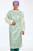 Skyddsrock engångs vätsketät, XL ärmmuddar gul nonw