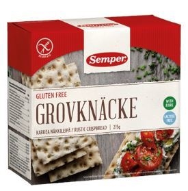 Semper grovknäcke 6x215gr, 215g Grovknäcke Semper