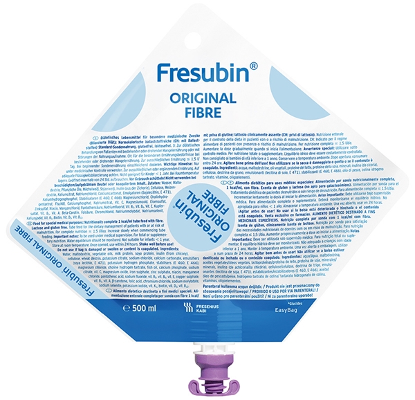 Fresubin Original Fibre, 15x500ml komplett 1kcal/ml