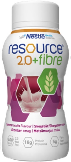 Resource 2.0+fibre , 4x200ml skogsbär