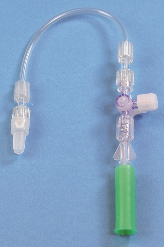 Förbindelseslang Nefrostomi, 15cm, luerlock, tre-vägs-kran