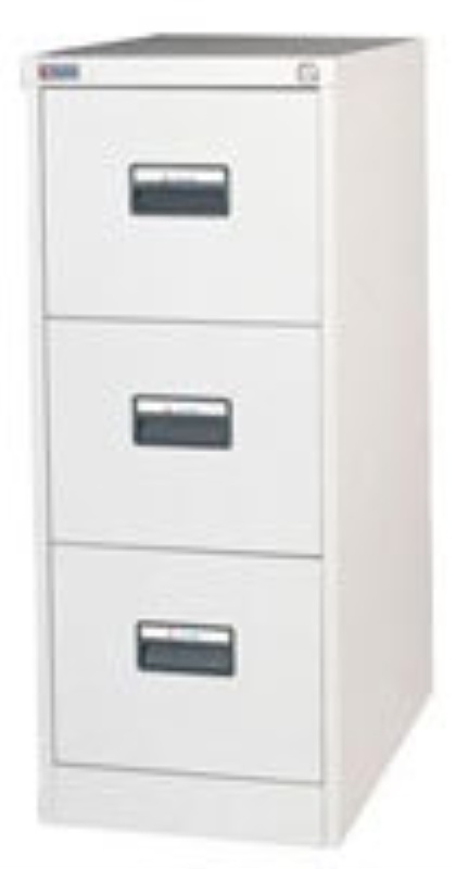 Journal/Arkivskåp A4, 3 lådor, vitt