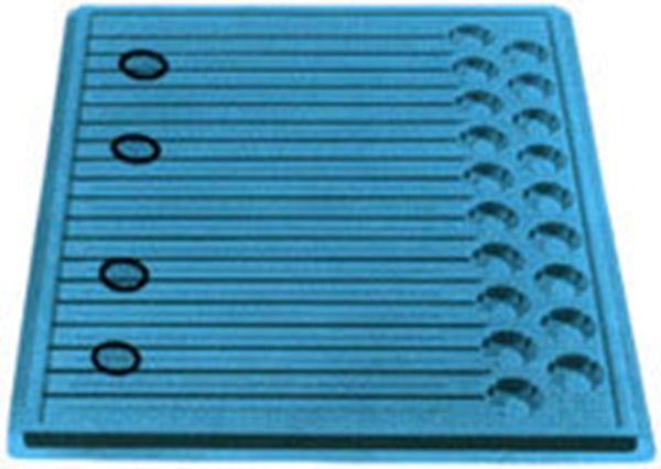 Medicinbricka för 19 dispensrar, Wiegand passar t 272698