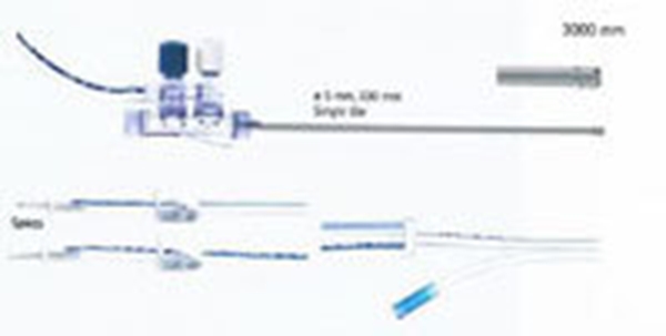 Spolset laparaskopi med slang, 330mm, kanyl Ø5mm
