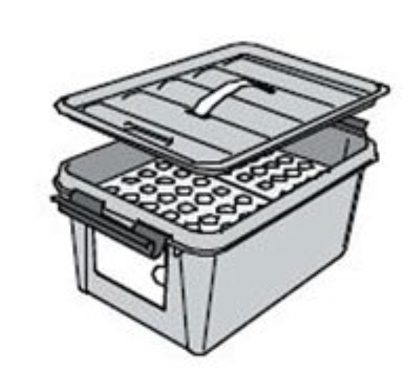 Biltransportlåda för prover 650 A, liten