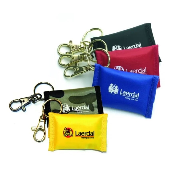 Andningsmask nyckelring , blandade färger