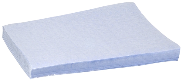 Underlägg provtagning papper/plast, 37,5x29cm vit/blå