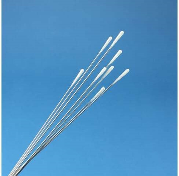 Öronpinne aluminium Mediplast, 15cm m bomull 2mm