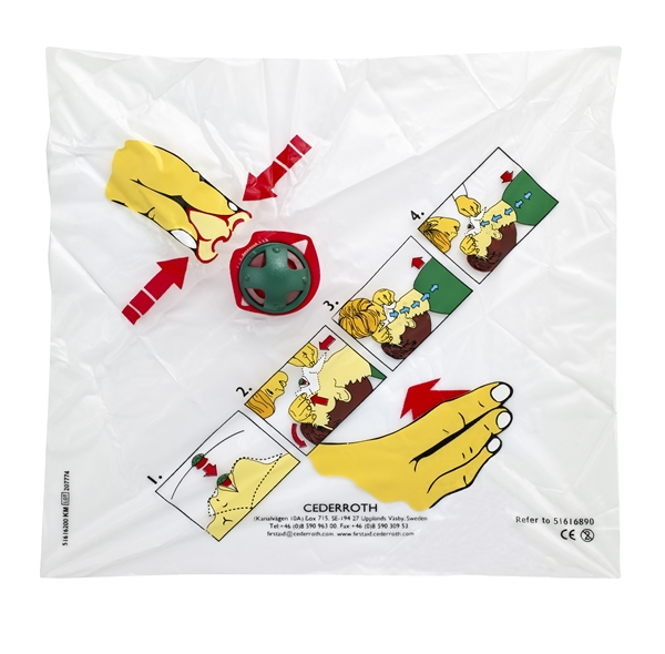 Andningsduk med backventil, Första hjälpen nyckelring