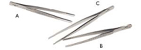 Pincett tvär spets, 15cm