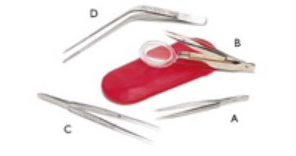 Pincett ögon rak A-kval, 10cm