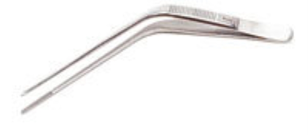 Pincett öron böjd A-kval, 13cm