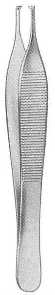 Pincett Ewald klo 1x2, 12cm