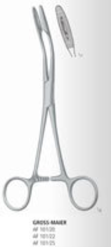 Tång korn böjd med spärr, 25cm