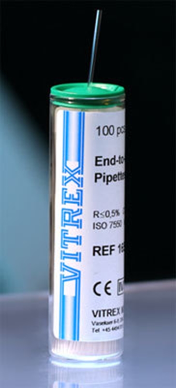 Kapillärrör blodcaps Vitrex, 50µl grön utan tillsats