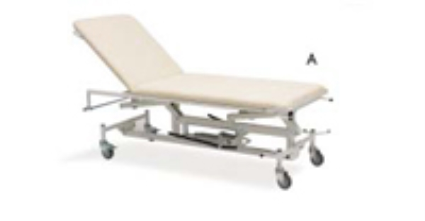 Undersökningsbrits hydralisk, m chockläge utan hjul