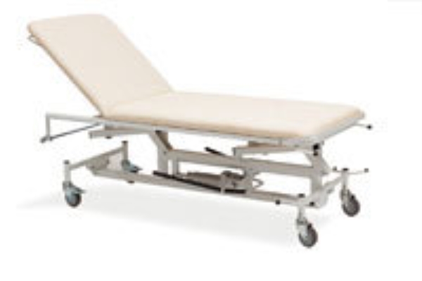 Undersökningsbrits hydraulisk, m chockläge fotpumpspedal