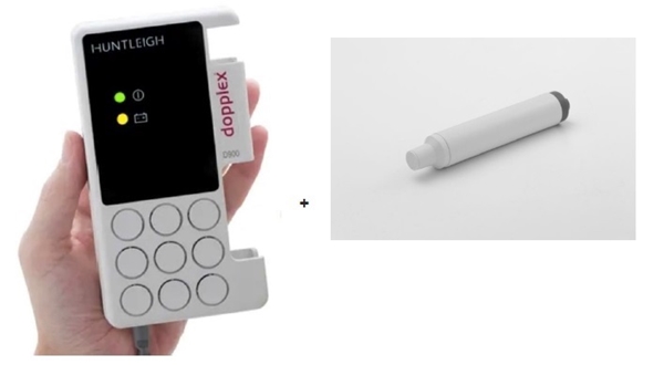 Blodflödesdoppler Mini Dopplex, D900 MKIII m 5MHz probe stand