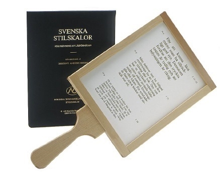 Stilskala Hedin, 7 kort i plastfodral