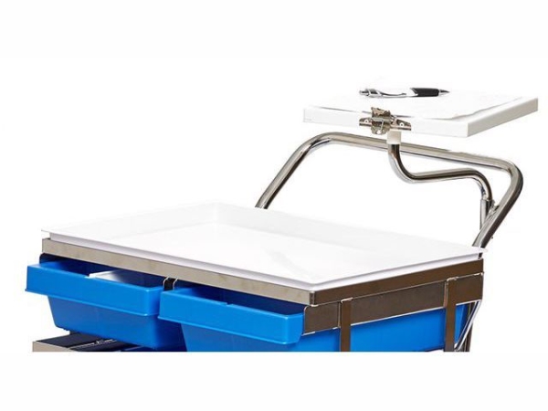 Skrivskiva Provtagningsvagn, Med pappersklämma vridbar